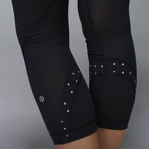 lululemon athletica Pants - Lululemon Inspire Crop Block It Reflective Black 8 lululemon athletica Pants - Lululemon Inspire Crop Block It Reflective Black 8